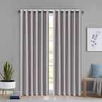 Blackout Curtains Pair, Thermal Insulated Eyelet Curtains for Bedroom & Living Room