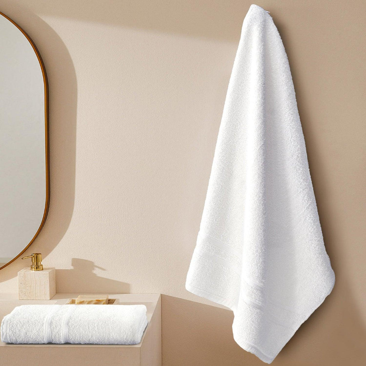 2 Pack Cotton Bath Sheets – Large Soft, Absorbent & Quick Dry Towels