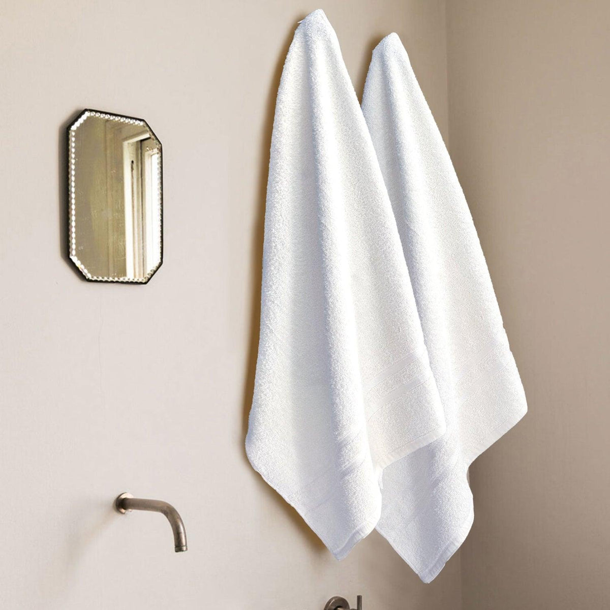 2 Pack Cotton Bath Sheets – Large Soft, Absorbent & Quick Dry Towels