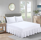 Extra Deep Valance Fitted Bed Sheet | Polycotton Frilled Bed Sheet