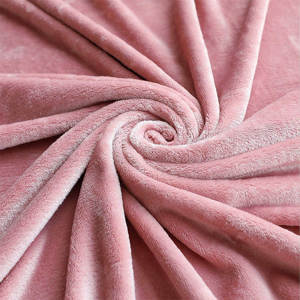 Hadi London Plain Fleece Throw Blanket – Super Soft Warm Lightweight Sofa & Bed Blanket