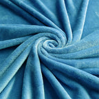 Hadi London Plain Fleece Throw Blanket – Super Soft Warm Lightweight Sofa & Bed Blanket