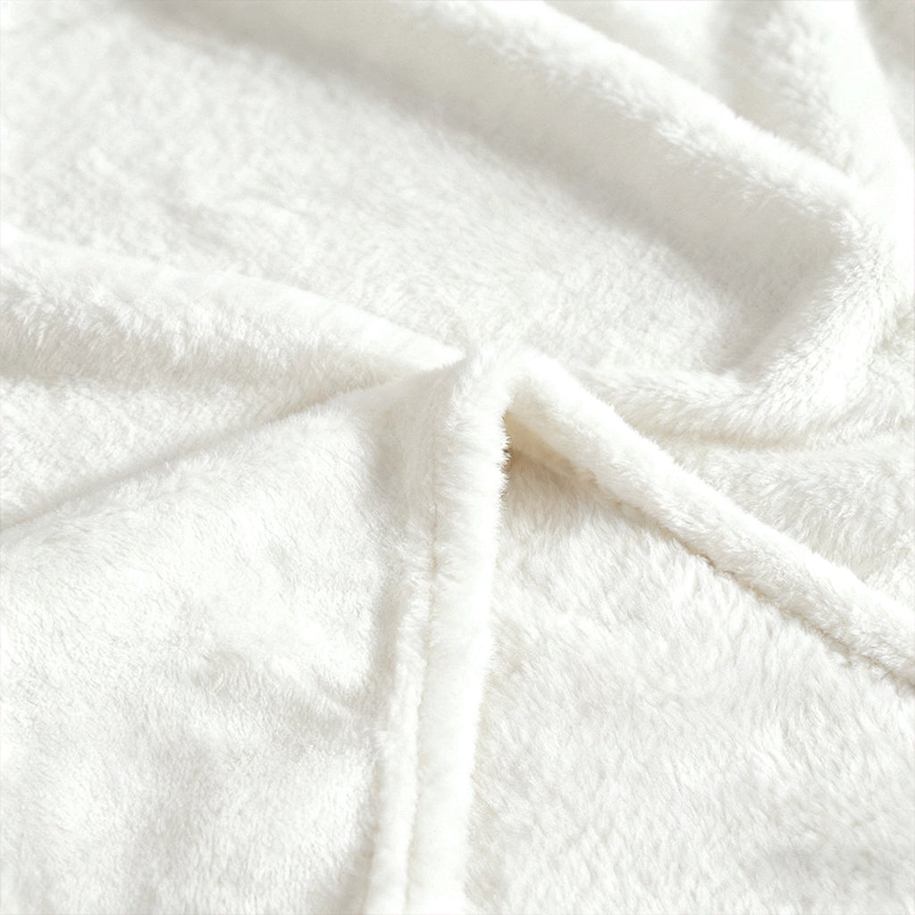 Hadi London Plain Fleece Throw Blanket – Super Soft Warm Lightweight Sofa & Bed Blanket