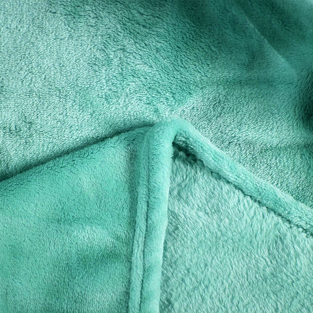 Hadi London Plain Fleece Throw Blanket – Super Soft Warm Lightweight Sofa & Bed Blanket