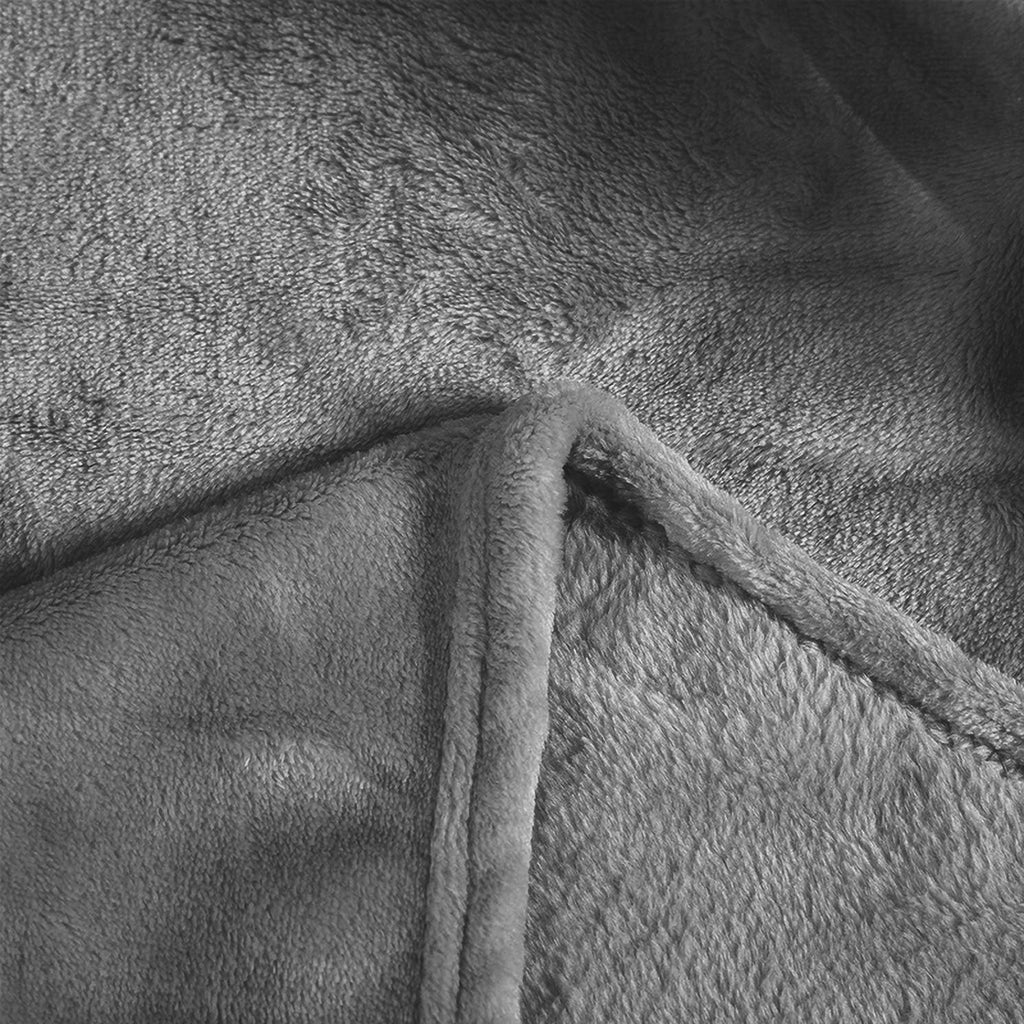 Hadi London Plain Fleece Throw Blanket – Super Soft Warm Lightweight Sofa & Bed Blanket
