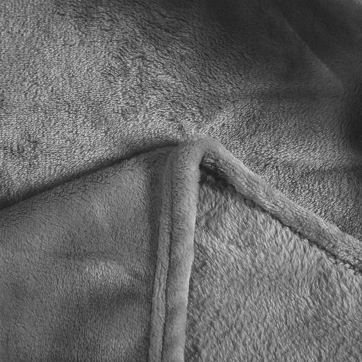 Hadi London Plain Fleece Throw Blanket – Super Soft Warm Lightweight Sofa & Bed Blanket