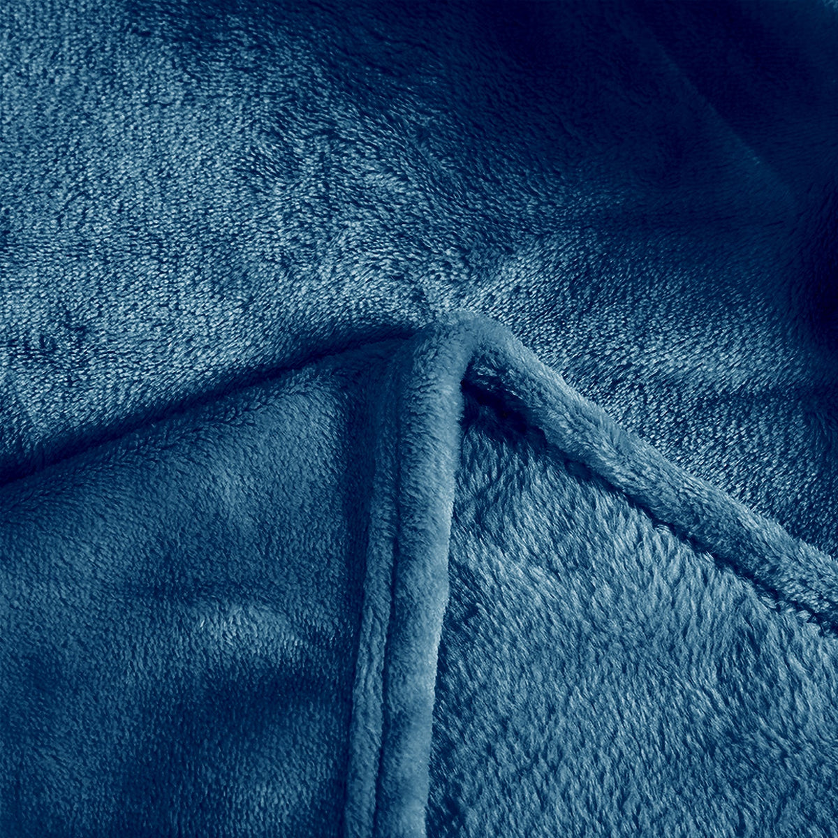 Hadi London Plain Fleece Throw Blanket – Super Soft Warm Lightweight Sofa & Bed Blanket
