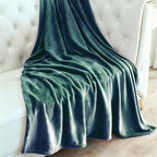 Hadi London Plain Fleece Throw Blanket – Super Soft Warm Lightweight Sofa & Bed Blanket