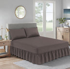 Extra Deep Valance Fitted Bed Sheet | Polycotton Frilled Bed Sheet