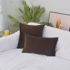 Hadi London Luxury Velvet Cushion Cover 30x51cm – Soft Rectangular Lumbar Pillow Cover for Sofa & Bed