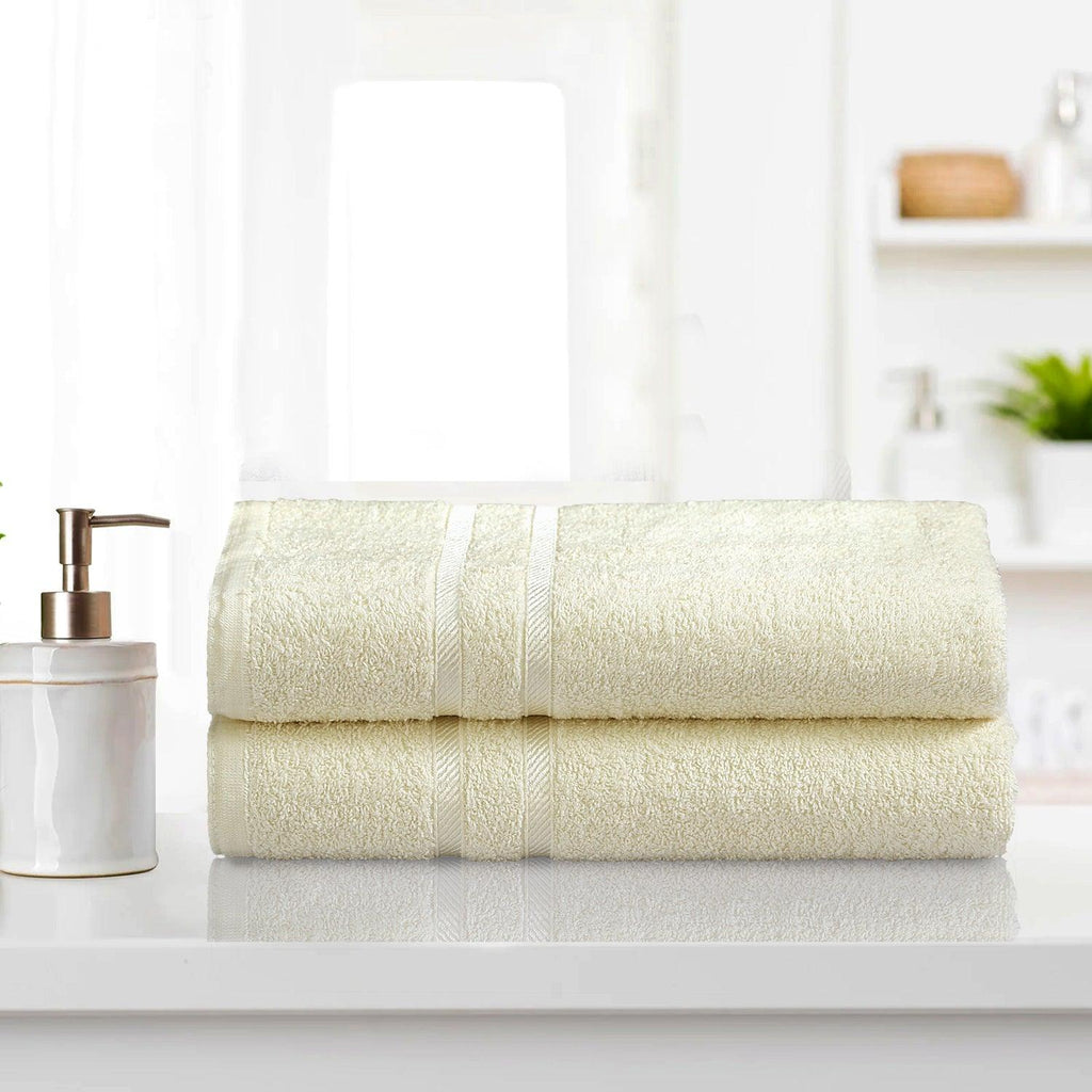 2 Pack Cotton Bath Sheets – Large Soft, Absorbent & Quick Dry Towels