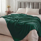 Hadi London Plain Fleece Throw Blanket – Super Soft Warm Lightweight Sofa & Bed Blanket