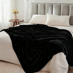 Hadi London Plain Fleece Throw Blanket – Super Soft Warm Lightweight Sofa & Bed Blanket