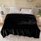 Hadi London Plain Fleece Throw Blanket – Super Soft Warm Lightweight Sofa & Bed Blanket
