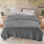 Hadi London Plain Fleece Throw Blanket – Super Soft Warm Lightweight Sofa & Bed Blanket