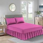 Extra Deep Valance Fitted Bed Sheet | Polycotton Frilled Bed Sheet