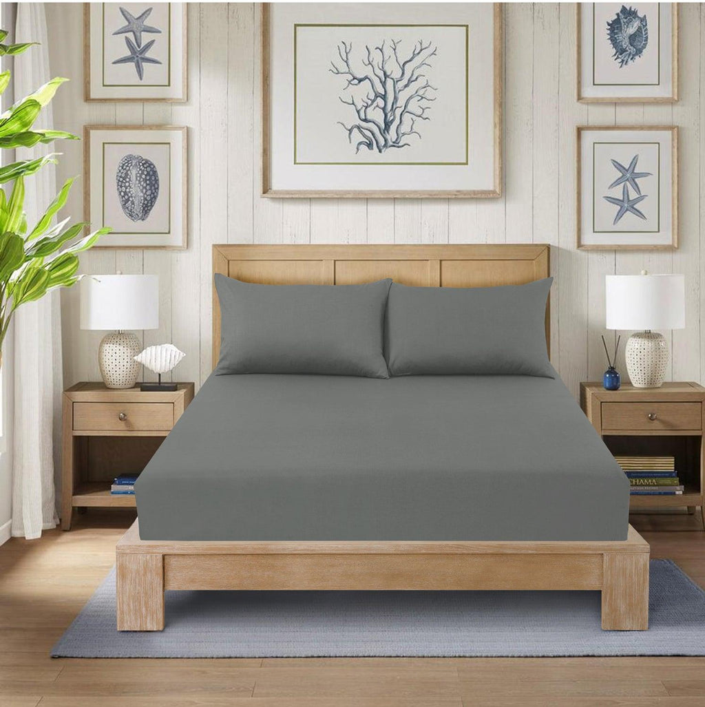 Hadi London 25cm Deep Fitted Sheet | Soft Microfibre Bed Sheet