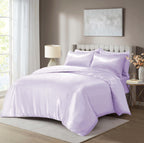 HADI LONDON Luxury Satin Bedding Set 4/6 Piece – Duvet Cover, Fitted Sheet & Pillowcases | Single Double King Super King