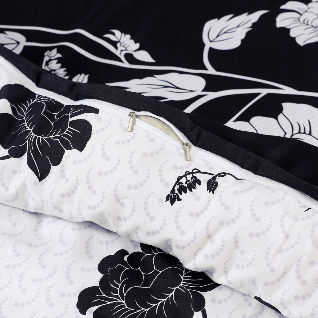 Hadi London 4 Piece Microfibre Bedding Set – Soft Duvet Cover, Fitted Sheet & Pillowcases | Single Double King Super King
