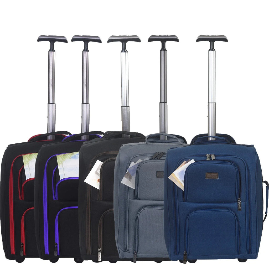 Hadi London 35L Cabin Luggage Trolley Bag – Lightweight Carry On Travel Suitcase 50 × 35 × 20 cm