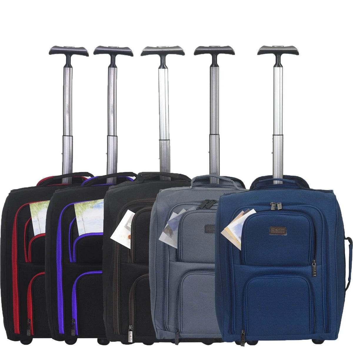 Hadi London 35L Cabin Luggage Trolley Bag – Lightweight Carry On Travel Suitcase 50 × 35 × 20 cm