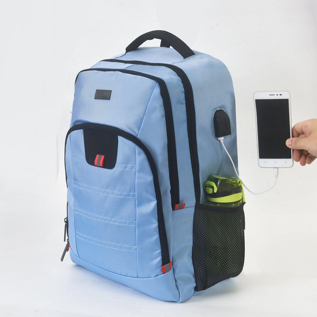 HADI LONDON 50L Laptop Backpack – Water Resistant Anti-Theft Travel Rucksack with USB Charging Port | Work, University & Travel