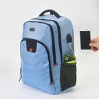 HADI LONDON 50L Laptop Backpack – Water Resistant Anti-Theft Travel Rucksack with USB Charging Port | Work, University & Travel