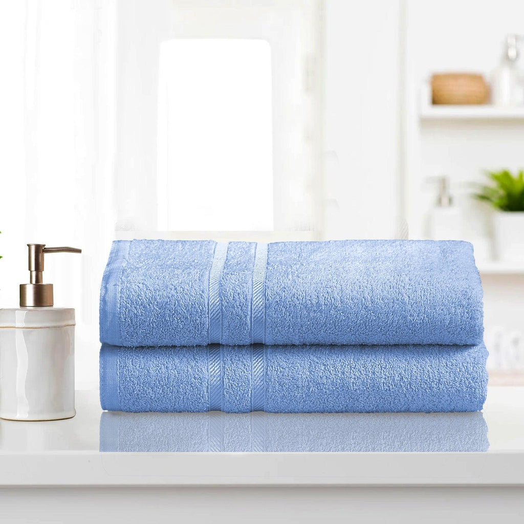 2 Pack Cotton Bath Sheets – Large Soft, Absorbent & Quick Dry Towels